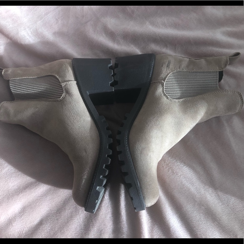 Tan booties